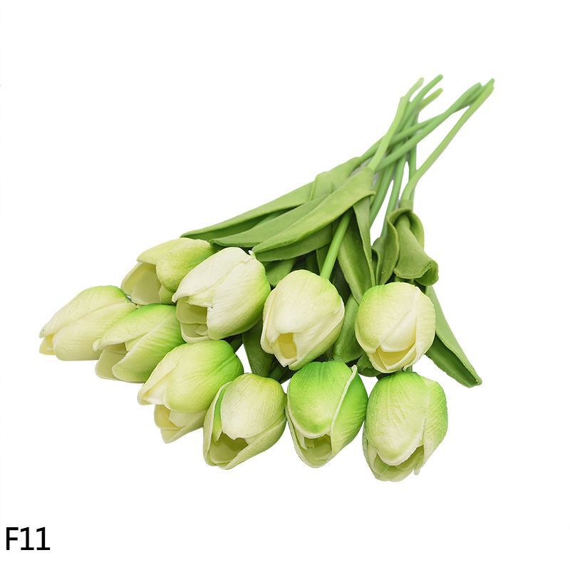 5/10pcs 3.5cm Artificial Tulip Flowers Plant Bouquet For Home And Hotel Display