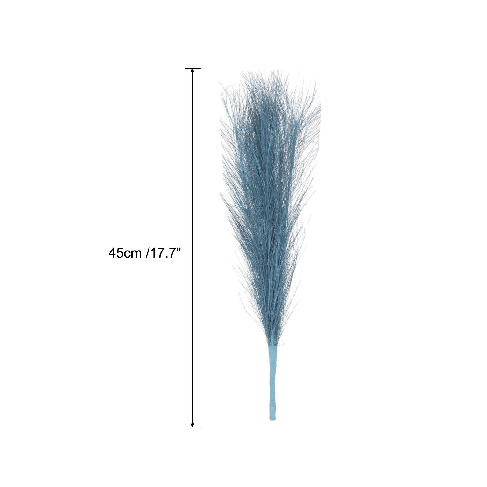 Faux Pampas Grass Fake Pampas Grass Decor, 17.7″/45cm / Light Blue / 3 Pcs