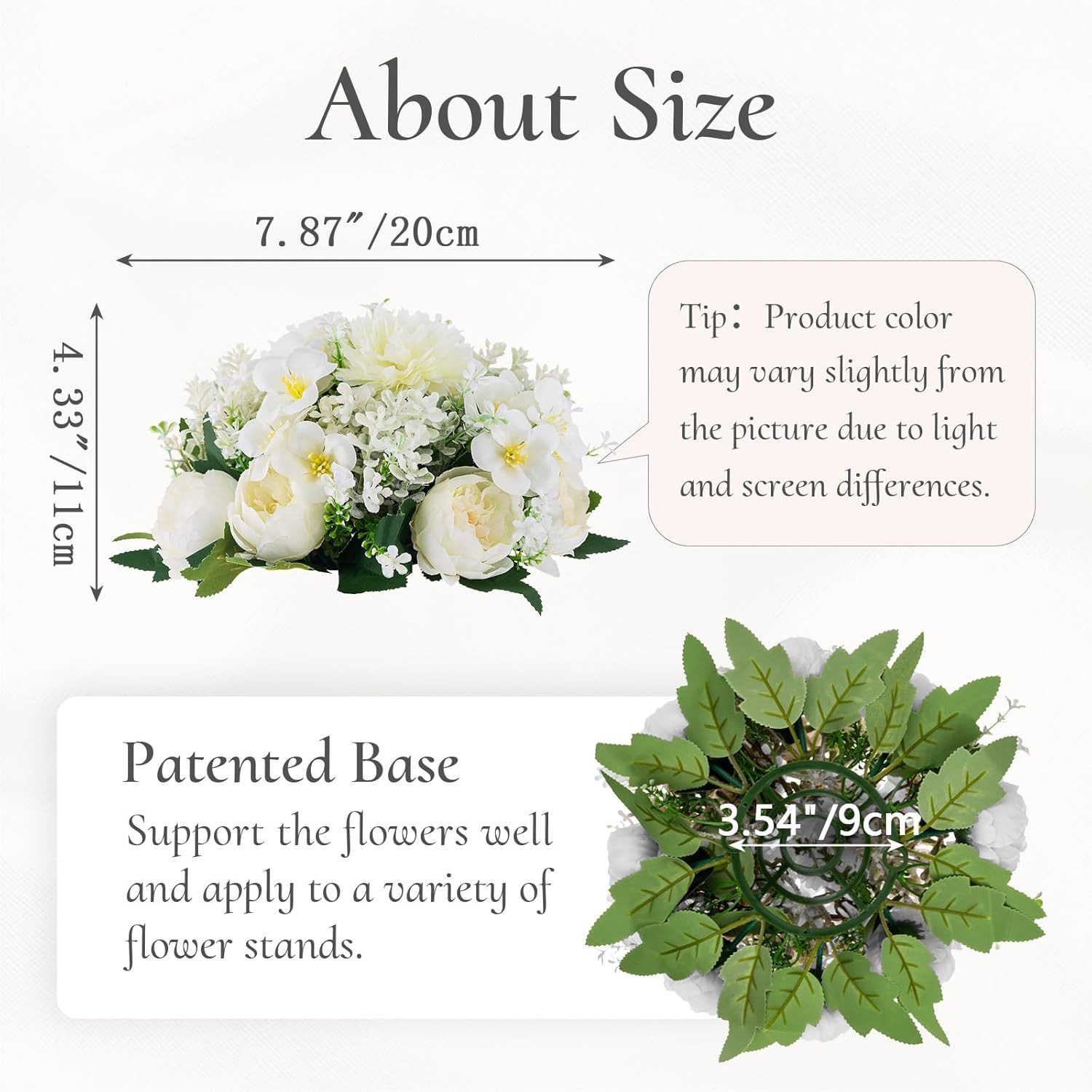 Elegant White Flower Balls Centerpieces – 10 PCS for Weddings & Events