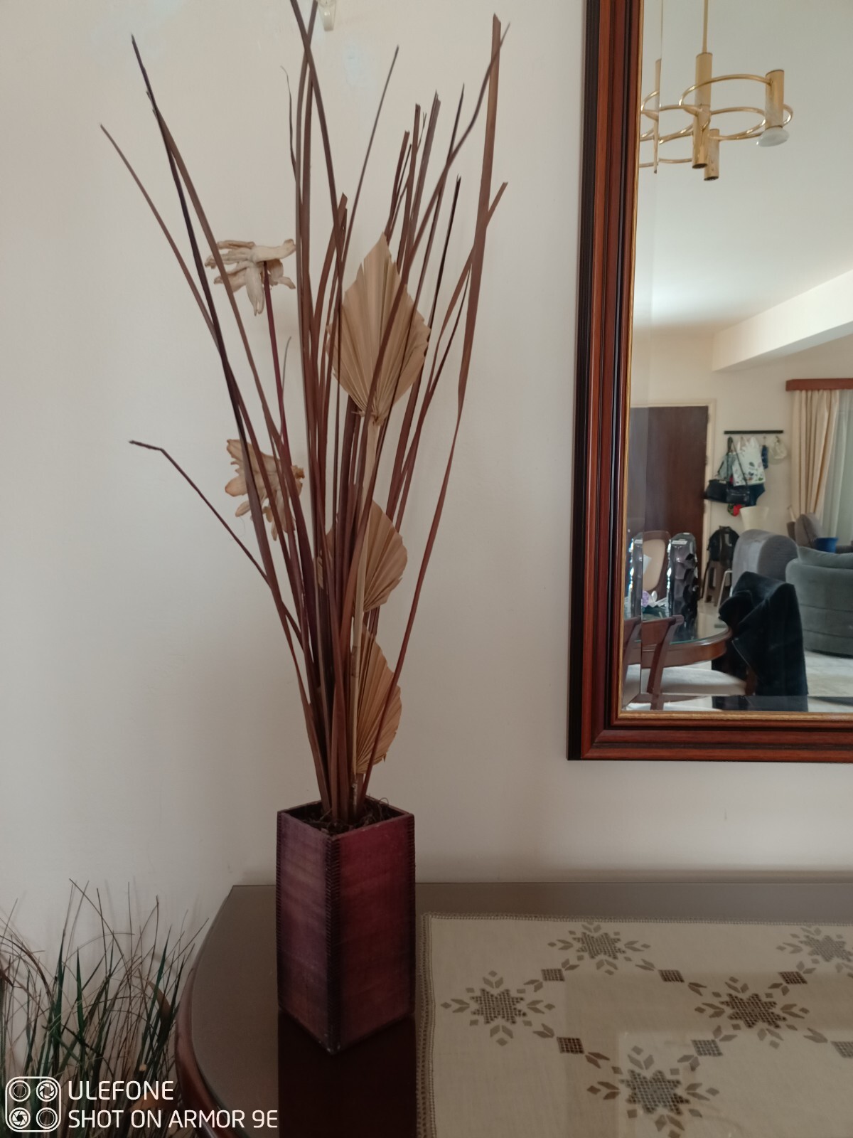 WOW Decorative Wooden Box Pot Vase Planter Dried Flowers, Handmade Home Decor