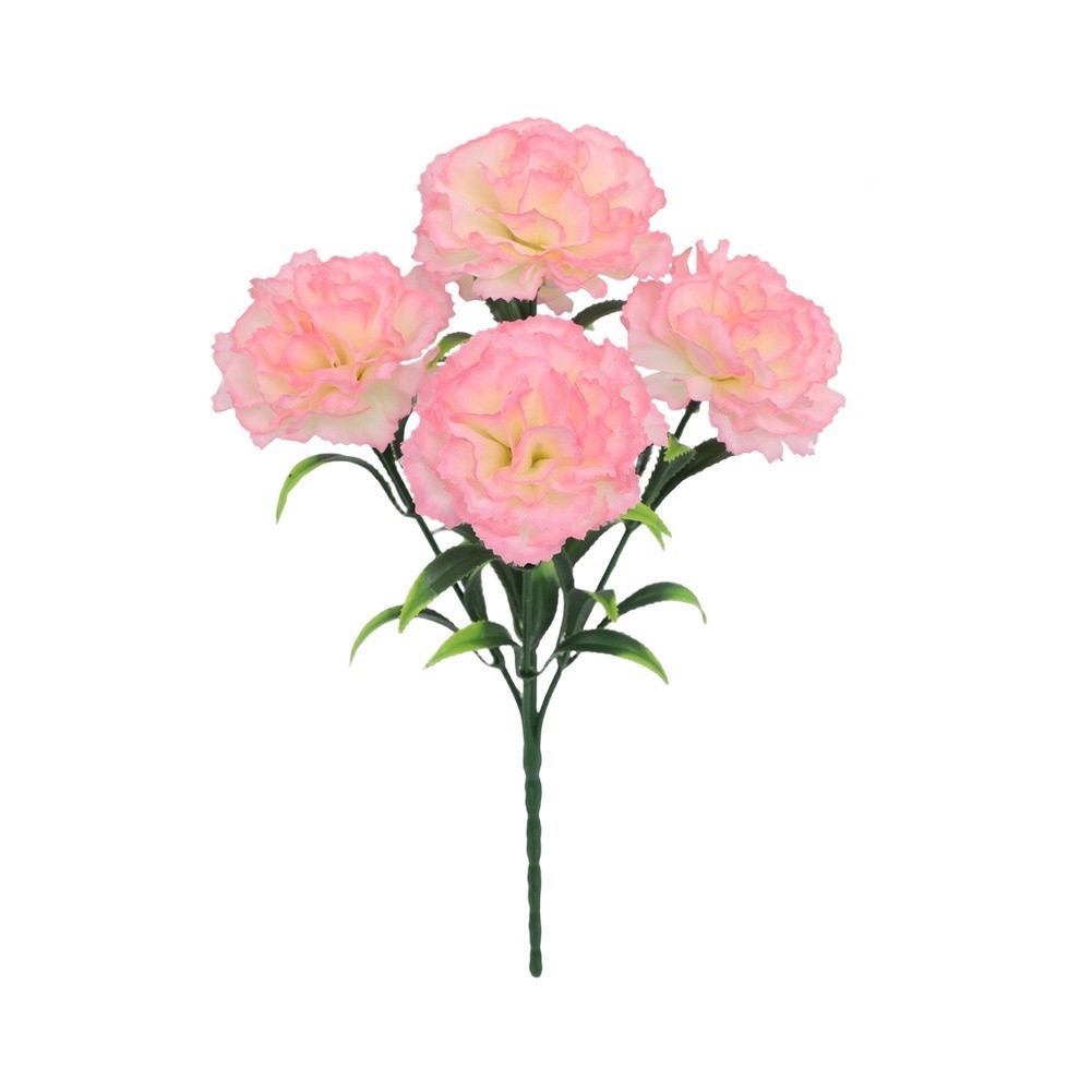 Fake Silk Carnation Bouquet for Baby Shower Birthday Celebration Decor