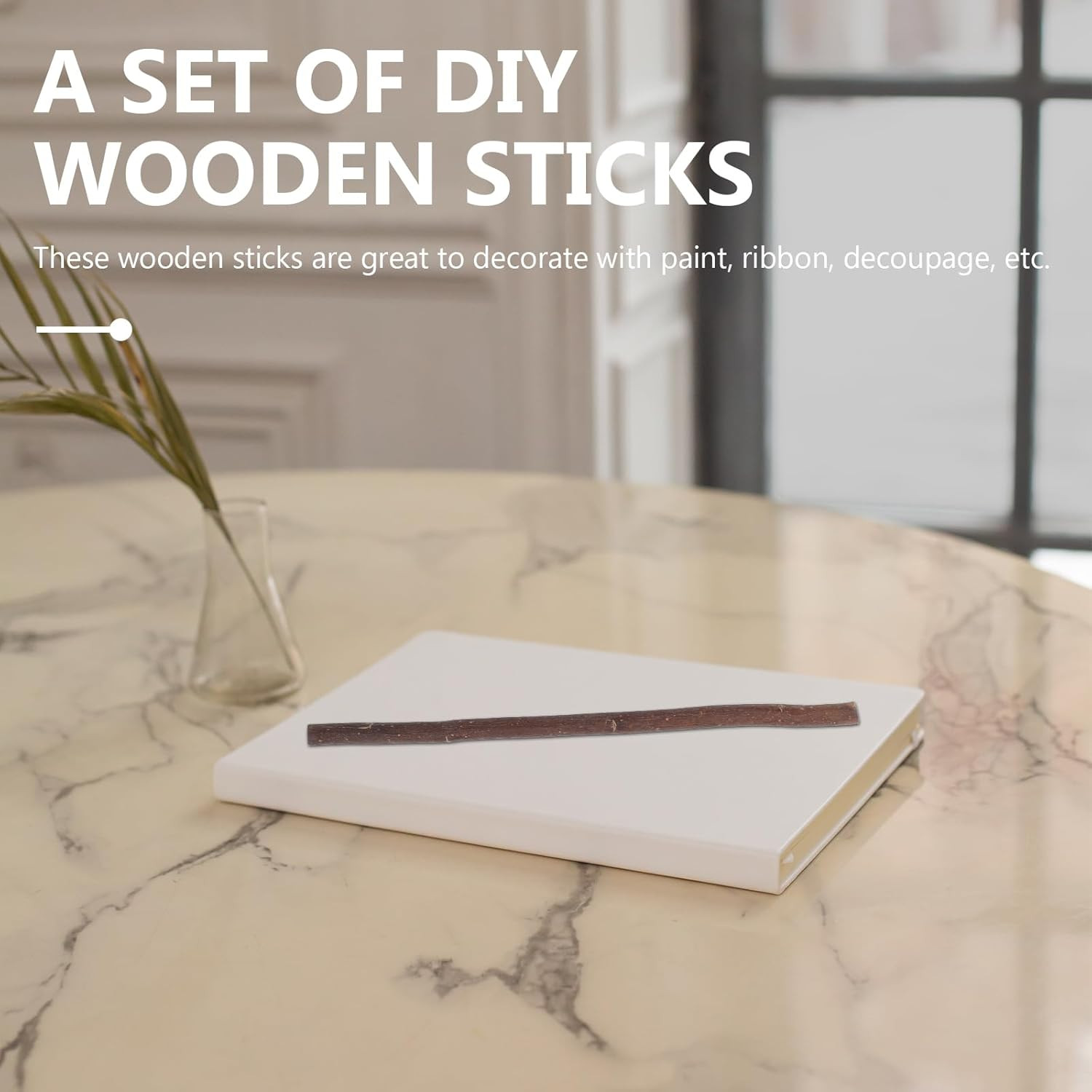 40Pcs Birch Twigs for Crafts – 118 Inch Decorative Tree Branches for DIY Project