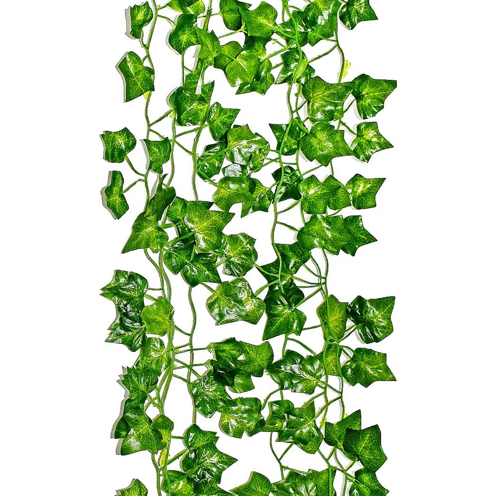 Ivy Garland 6.9 Feet Long Artificial Vine Plant Leaves Silk Greenery Chain We…