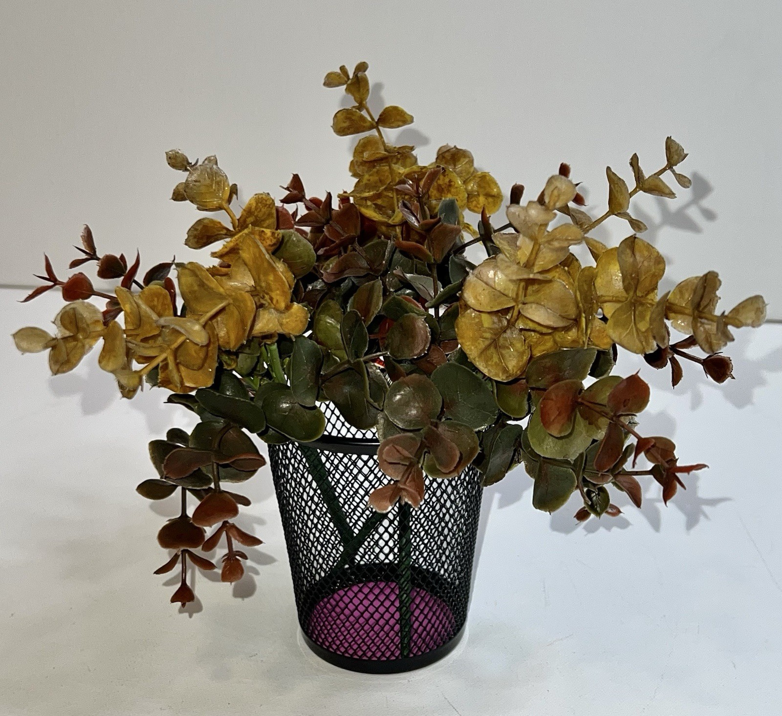 Artificial Eucalyptis Leaves Branches 3 Pc Fall Autumn Decor Thanksgiving NWT
