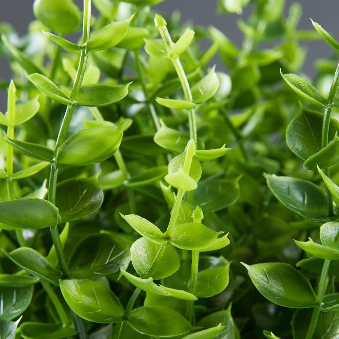 8PCS Artificial Eucalyptus Plants,Fake Boxwood Shrubs UV Resistant No Fade Faux