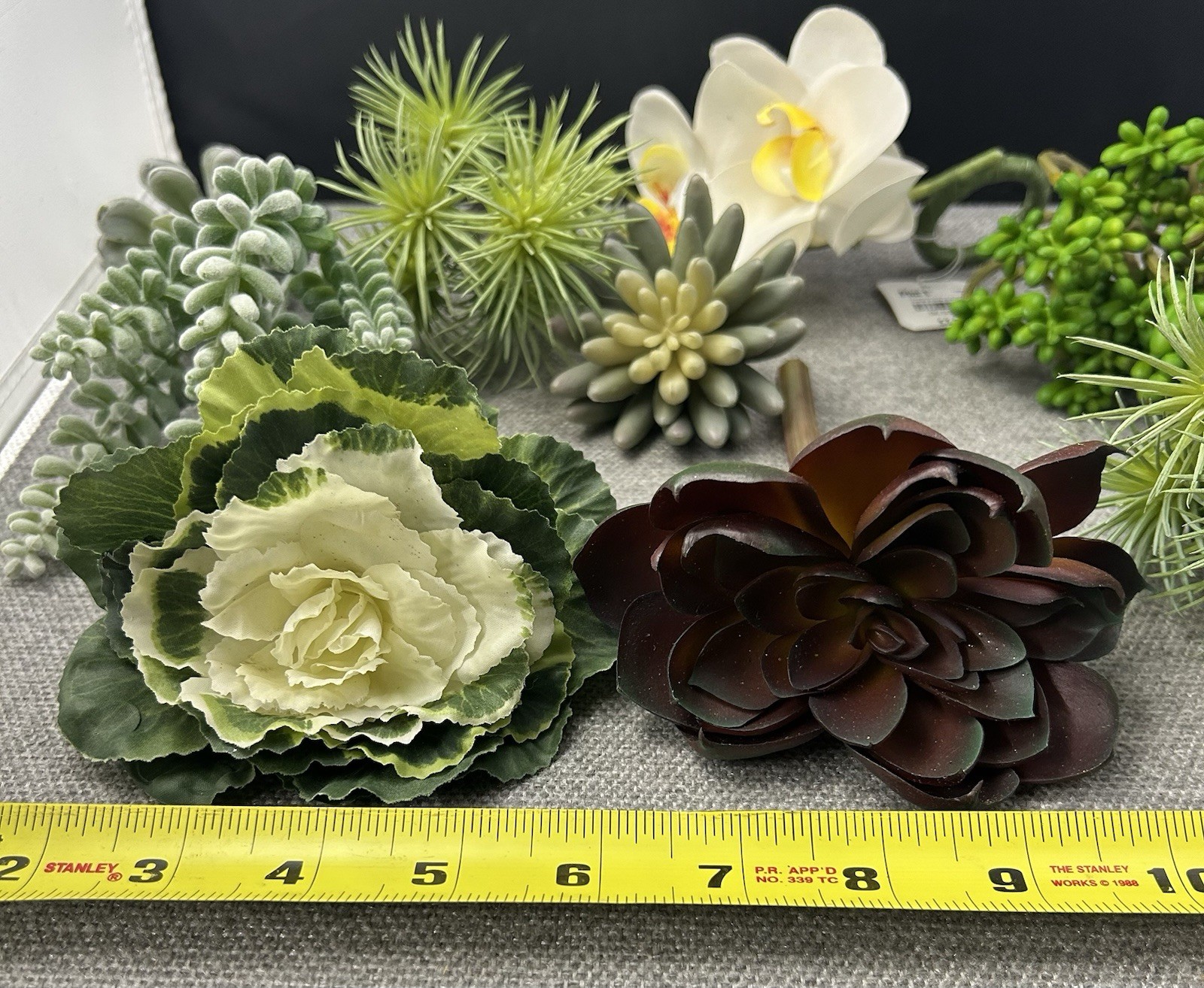 Pier1 Succulent Faux Cactus Plastic Air Plant Home Garden Greenery Deco 9 pcs.