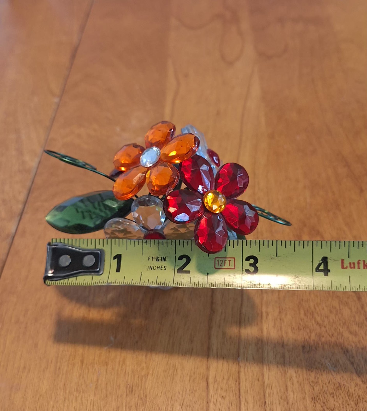 Ganz Crystal Expressions Jeweled Flower Pot Acrylic Figurine 2.5″H X 3.5″W