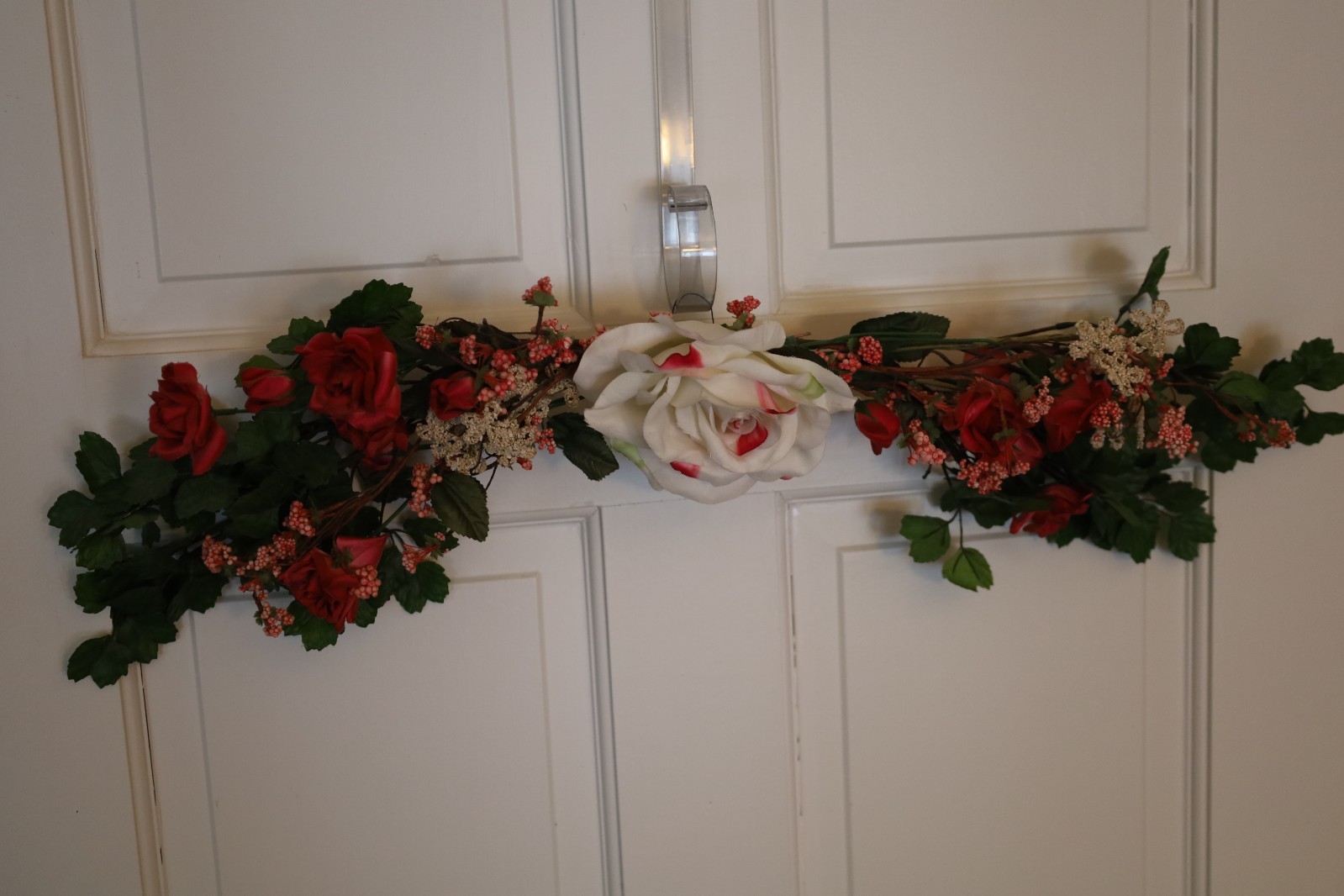 Spring Faux Silk Floral Door or Wall Swag
