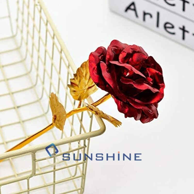 Romantic Eternal Rose Flower In Dome Glass LED Night Light Anniversaries Xmas