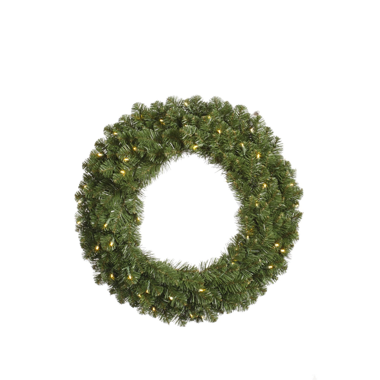 Vickerman 48″ Grand Teton Artificial Christmas Wreath with LED Lights in Green