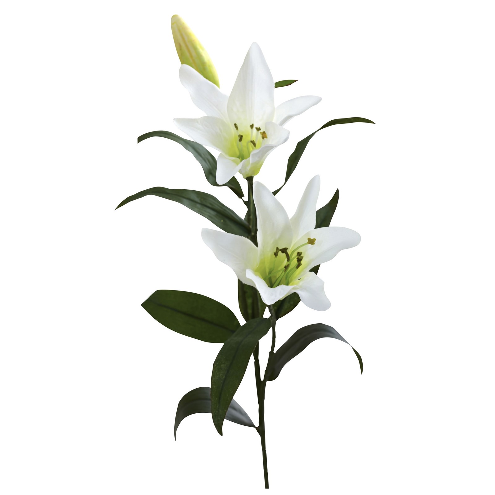 Nearly Natural 26.5″ Lily Artificial Flower (Set of 12) in White