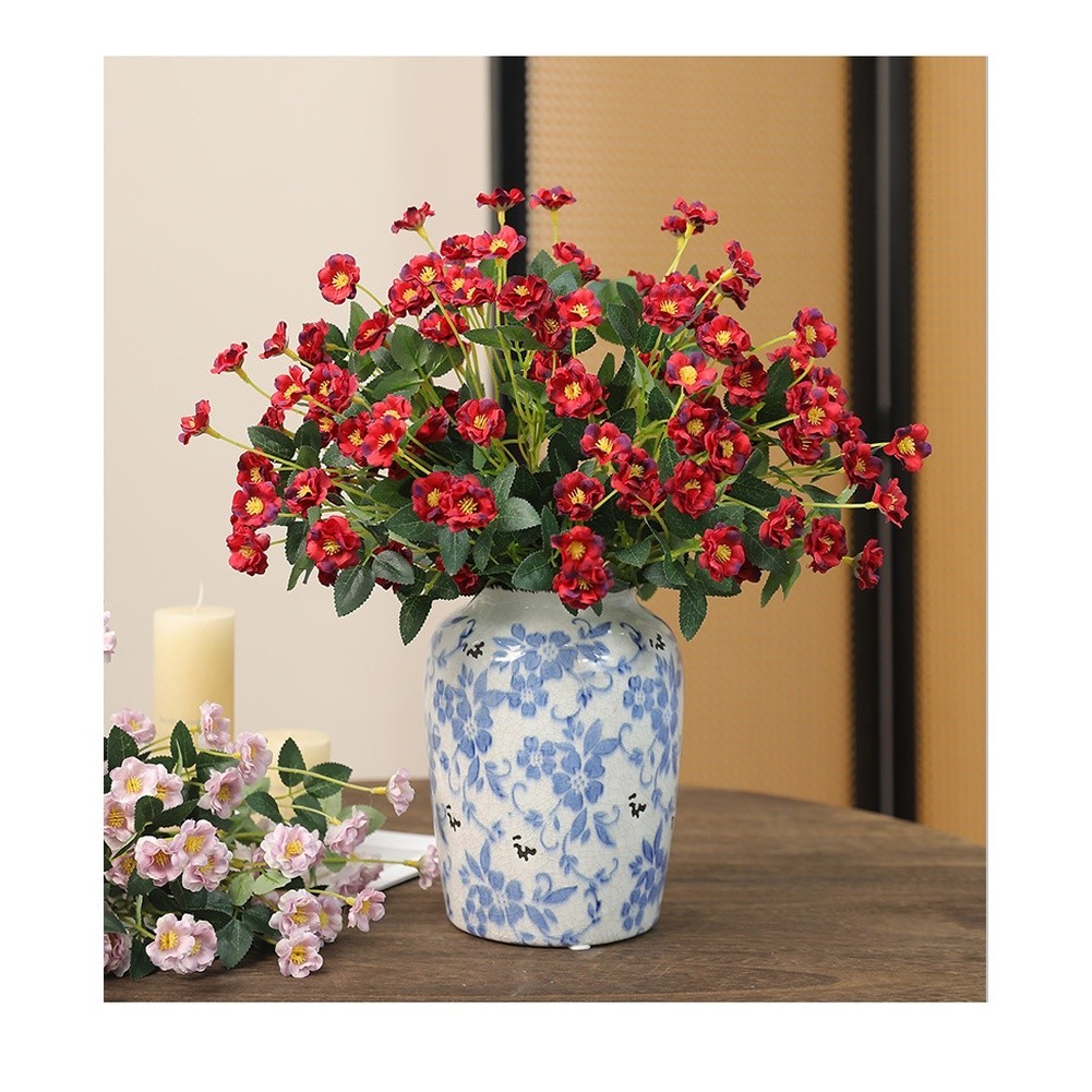 Silk Cloth Artificial Roses Bouquet for Home Decor and Photo Backdrops