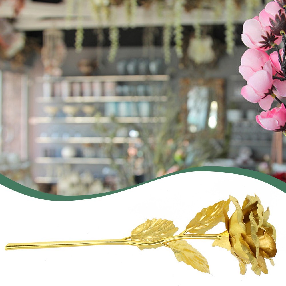 24K Gold Artificial Artificial Flower Foil Mother’s Day for multi Color