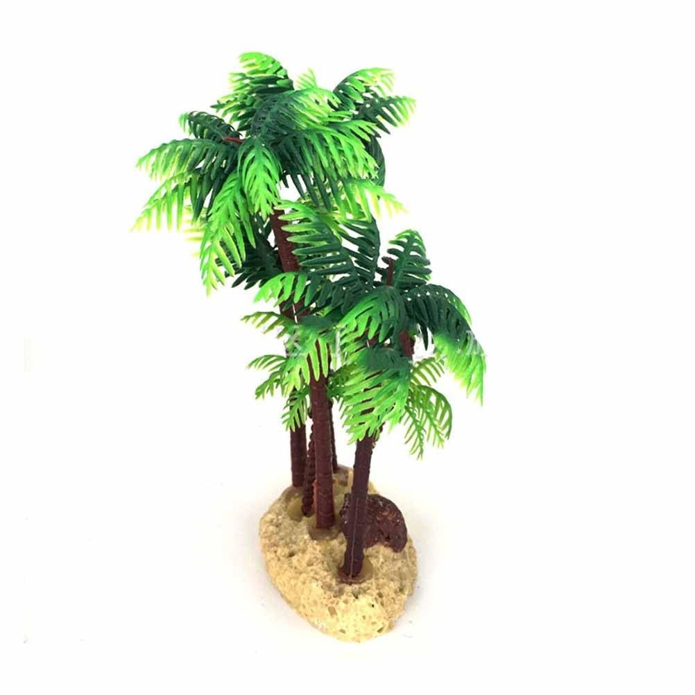 Coconut Palm Tree Miniature Plant Bonsai Craft 5.51In Artificial Palm Tree De…