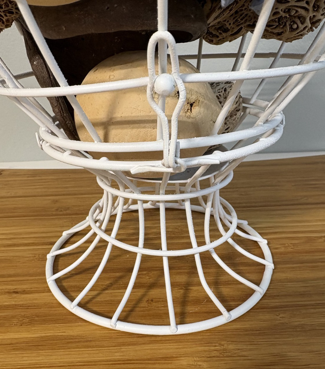 Farmhouse Cottagecore Wire Urn Centerpiece W/ Natural Botanical Fillers