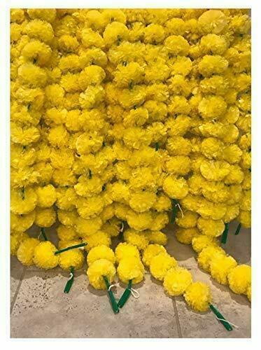 Indian Hanging Marigold Flower Garland Artificial Party Garland Wedding Decor