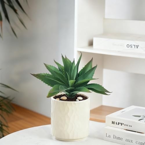 Artificial Aloe Vera Plant, 11Inch Realistic Large Fake Succulents for Green