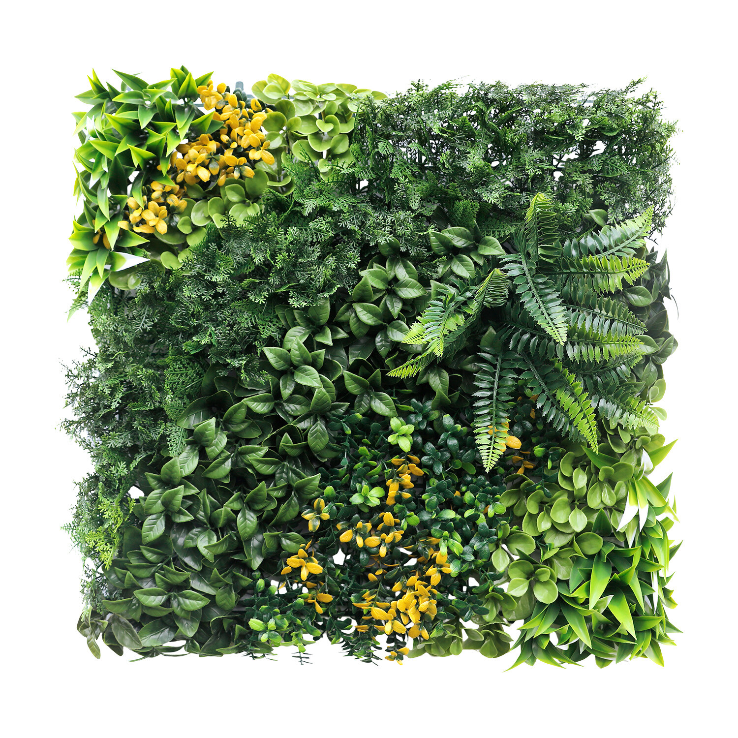 20″x20″ Artificial Faux #8 3D Mixed Panel Leaf Privacy Fence Screen Decor Hedge
