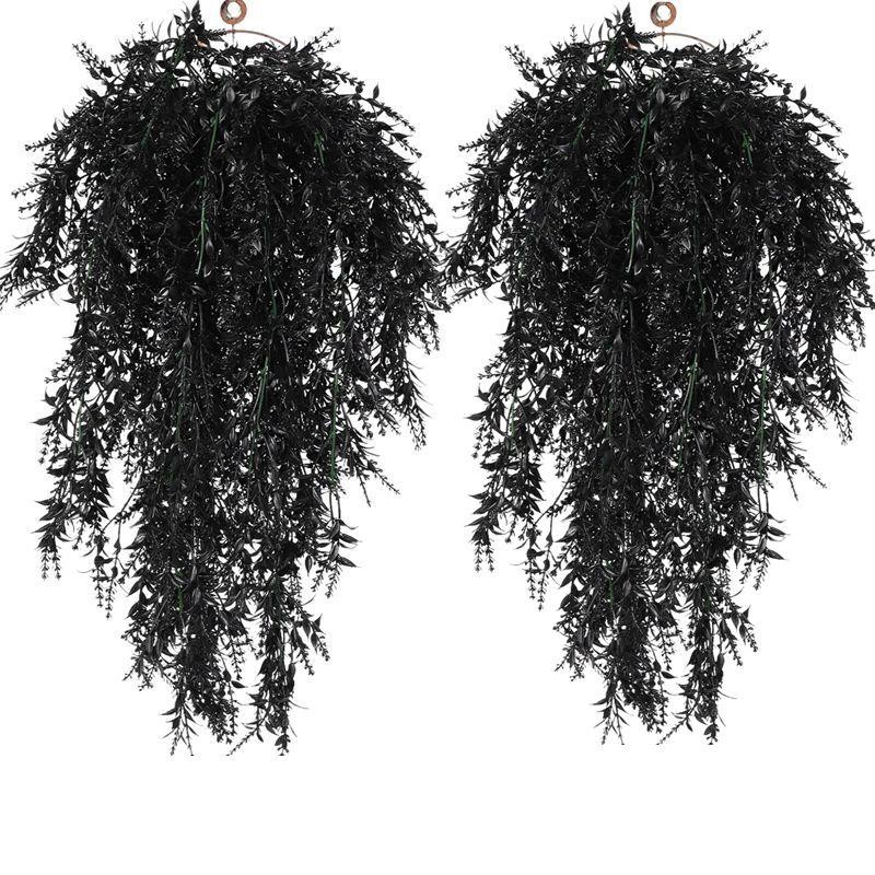2/4PCS Artificial Vine Plants – Fake Hanging Greenery for Home, Garden & Outdoor