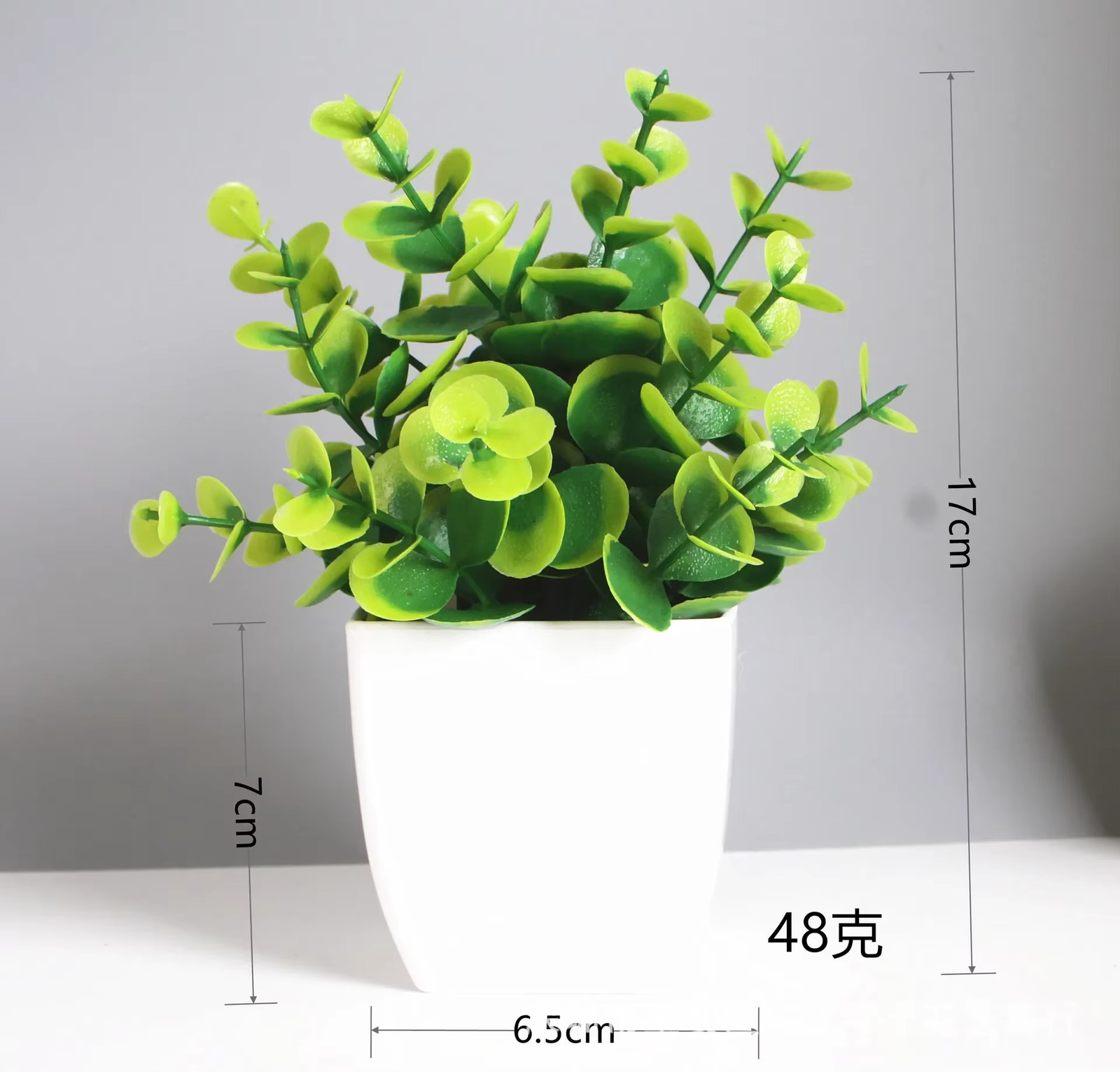 Artificial Eucalyptus Bonsai Potted Fake Plant Indoor Outdoor Decor US