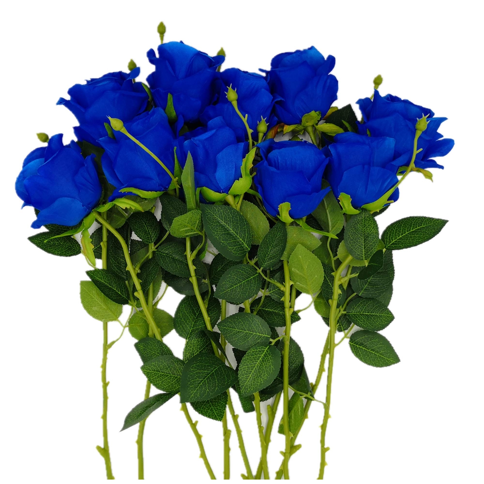 10pcs Artificial Silk Rose Flower Bouquet Home Decor Wedding Party Long Stem For