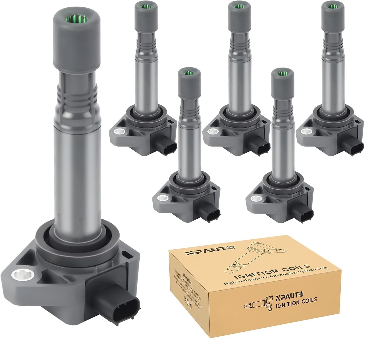 Ignition Coil Pack Set of 6 compatible with 3.5 3.7 V6 Honda Odyssey Accord P…