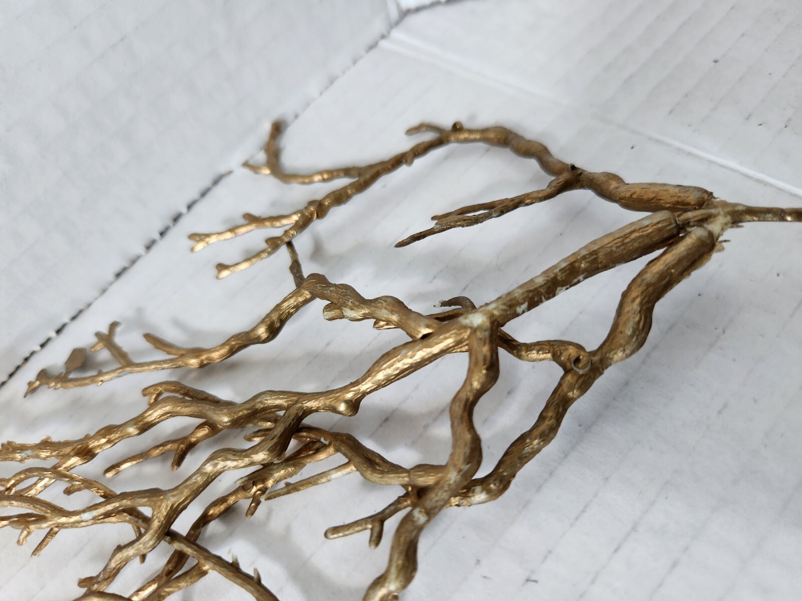 Gold Coral Twig Floral Arrangement Spikes DIY Centerpiece Bouquet Craft Supply