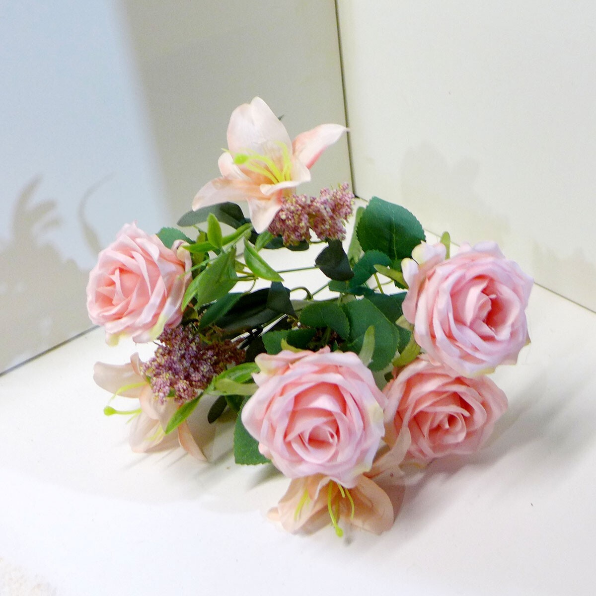 7 Stems Artificial Blooming Flower Plants Home Garden Decoration (#132)