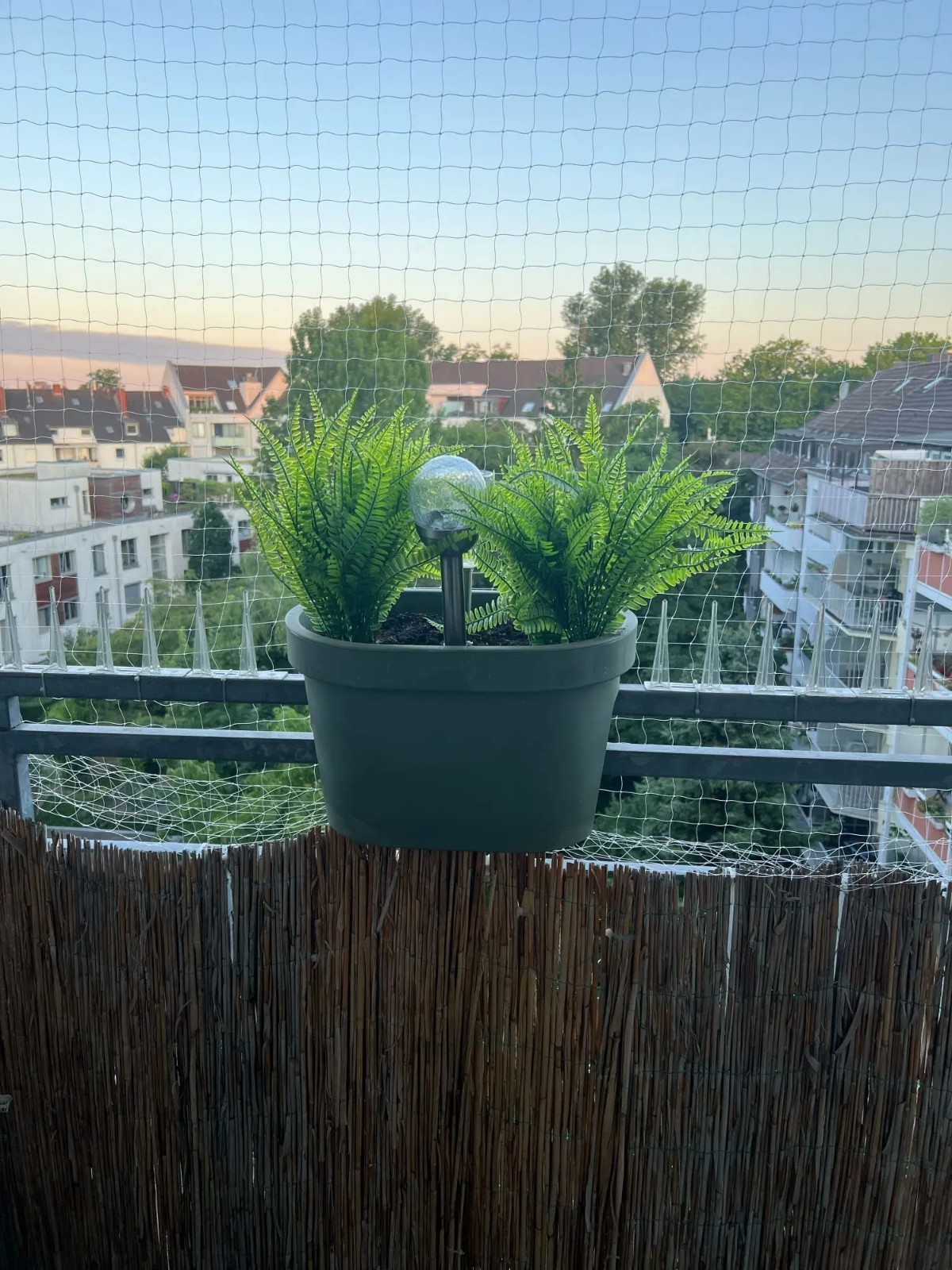 2pcs Artificial Boston Fern Plants UV Resistant Greenery Summer Outdoor Decor