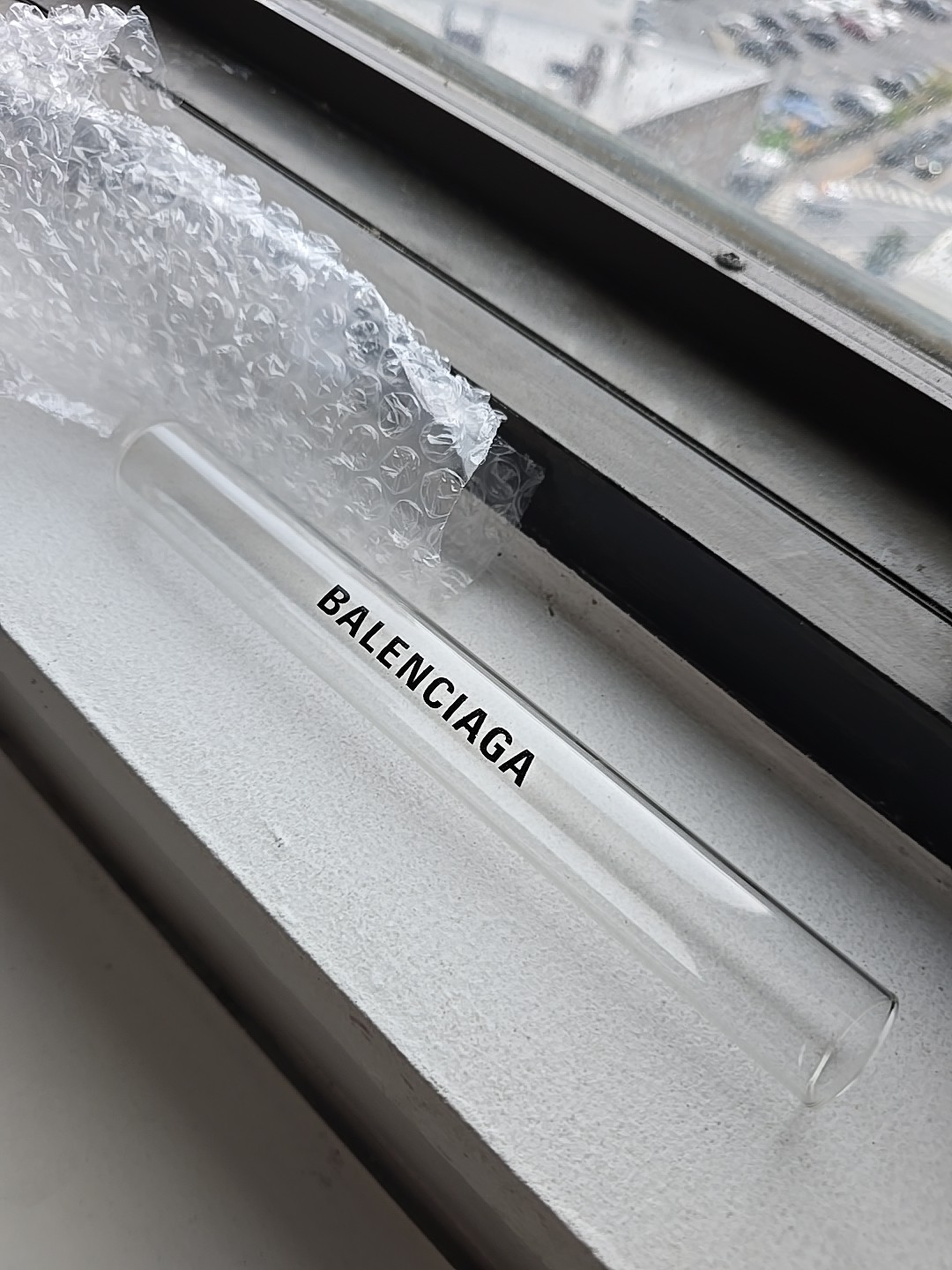 Balenciaga Flower Test Tube Glass Bottle Limited Edition