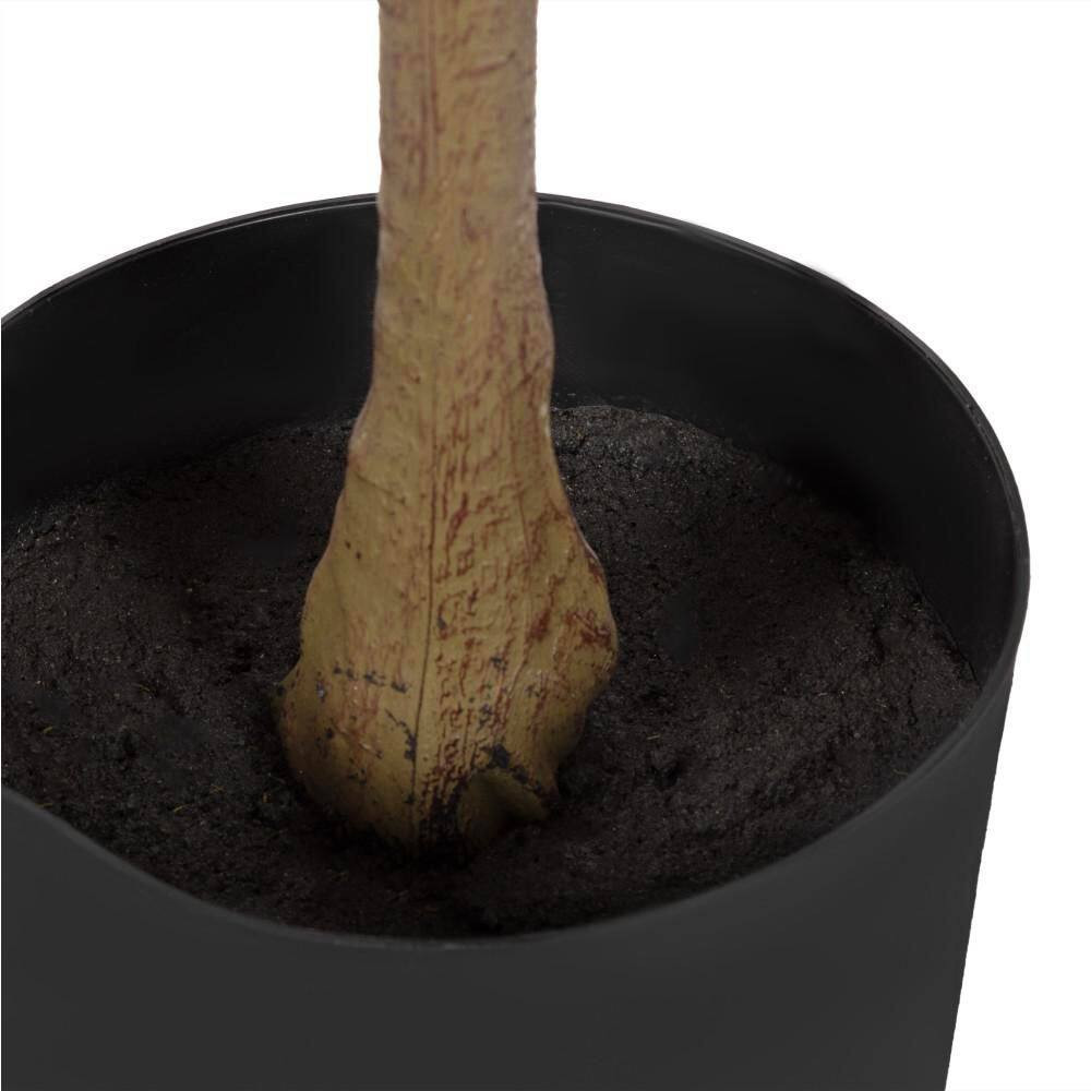6 Ft. Artificial Eucalyptus Tree in White Ceramic Pot