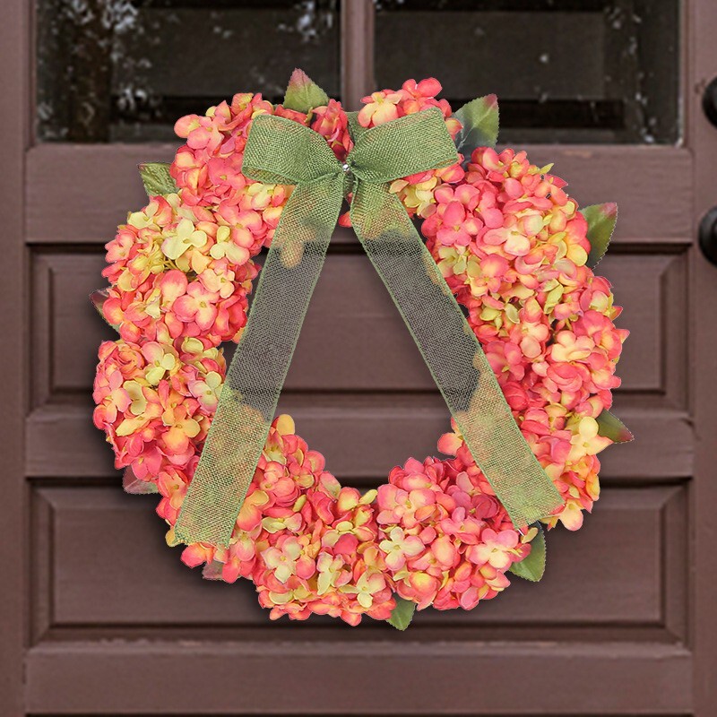 Artificial Seasonal Fall Autumn Wreath for Front Door or Porch
