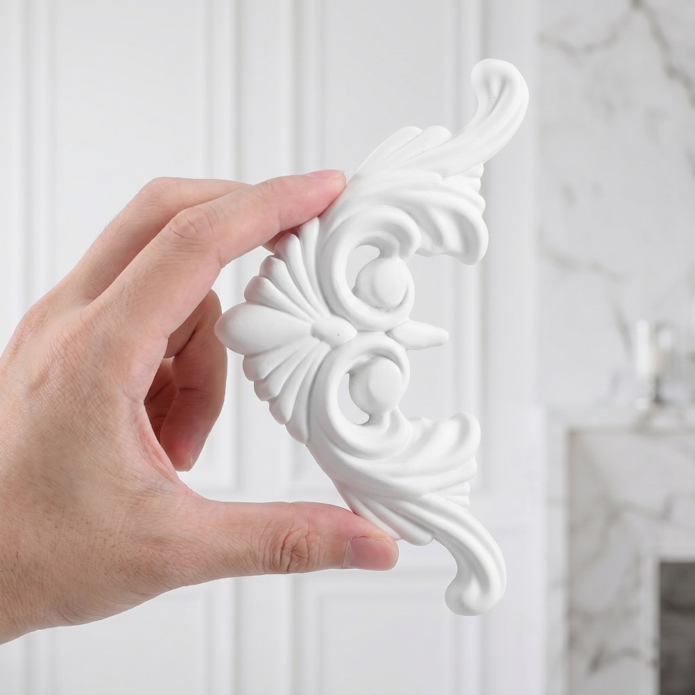 4pcs Vintage Ceiling Molding Corners, Decorative Ceiling Corners Panels for