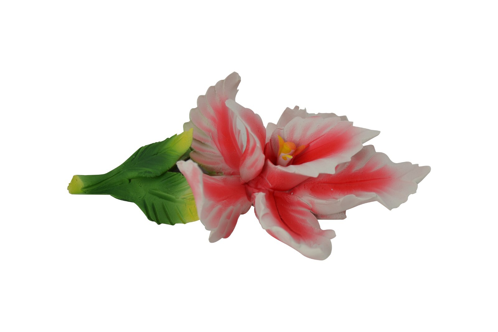 Capodimonte 6″ Inch Italian Handmade Ceramic Pink Orchid