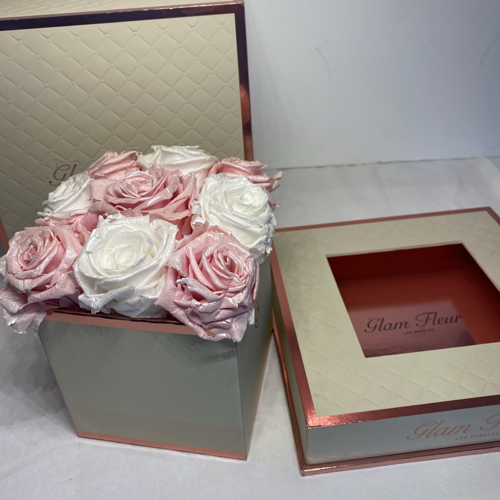 Glam Fleur Bouquet of Preserved Roses Los Angeles Valentines Day Flowers