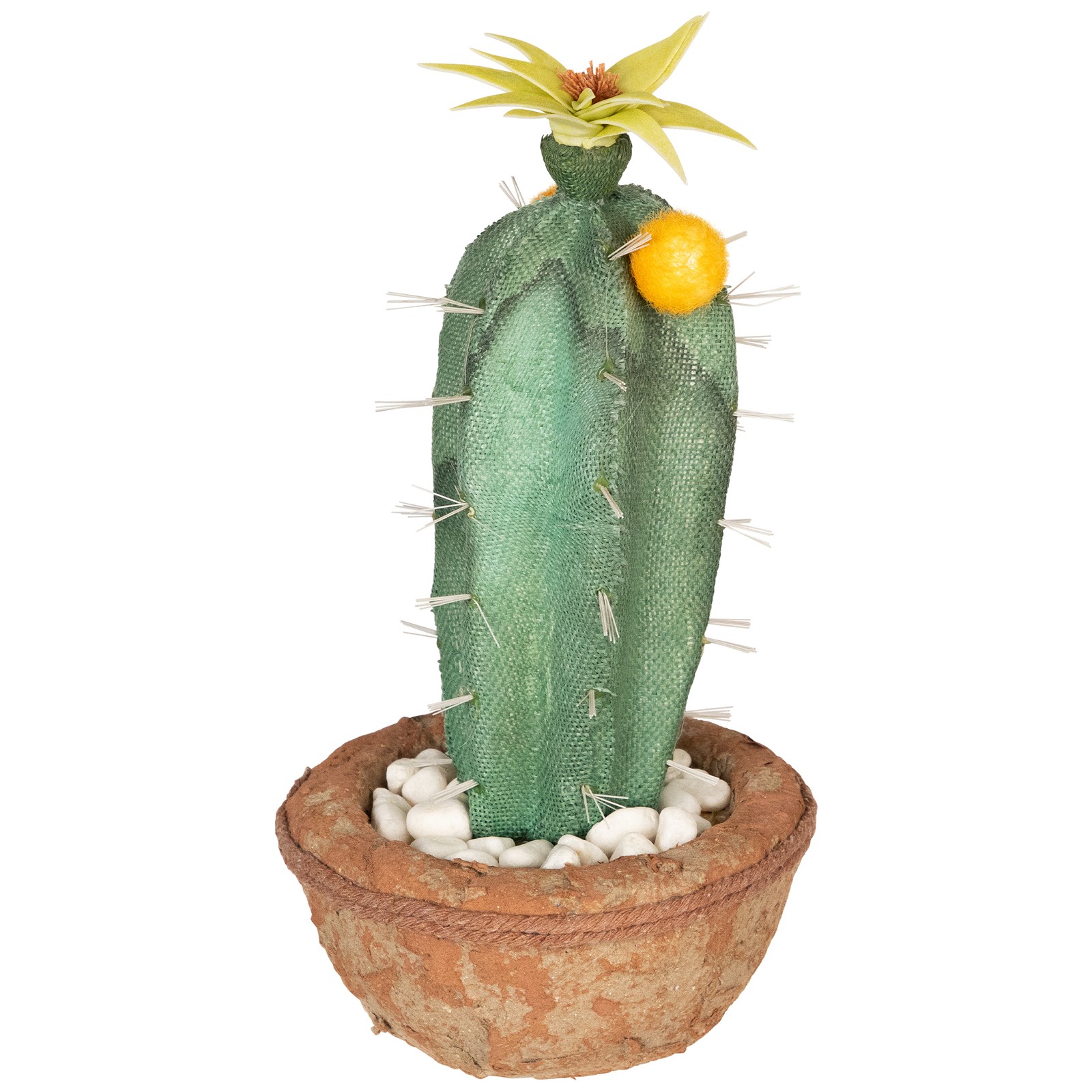 Northlight 12� Southwestern Style Green Potted Artificial Cactus with Flowers