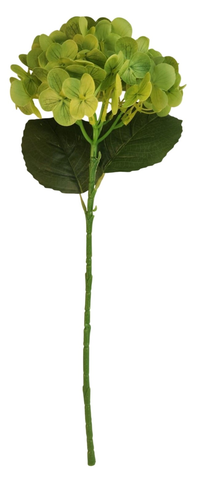 Apple Green Artificial Hydrangea Stem Silk Flower Faux Floral Wedding Decor