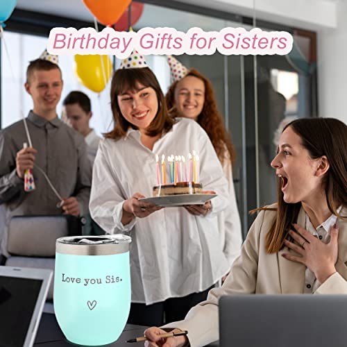 Sisters Gifts from Sister – I Love You Sis-Christmas Gifts for Sister(Mint)