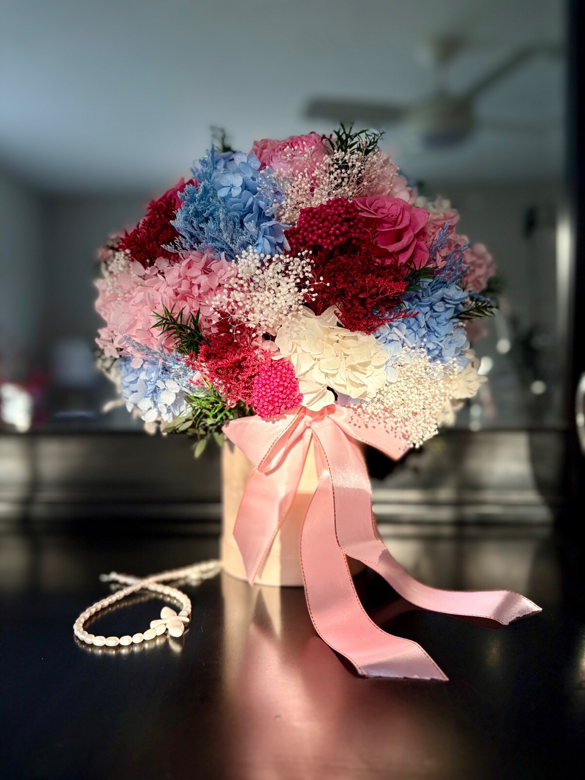 Real Preserved Bouquet, Natural flower, Long-lasting floral gift, Everlasting