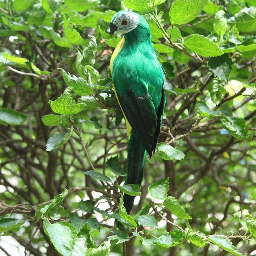 Colorful Life-Size Foam Parrot – Charming Eco-Friendly Home & Garden Accent