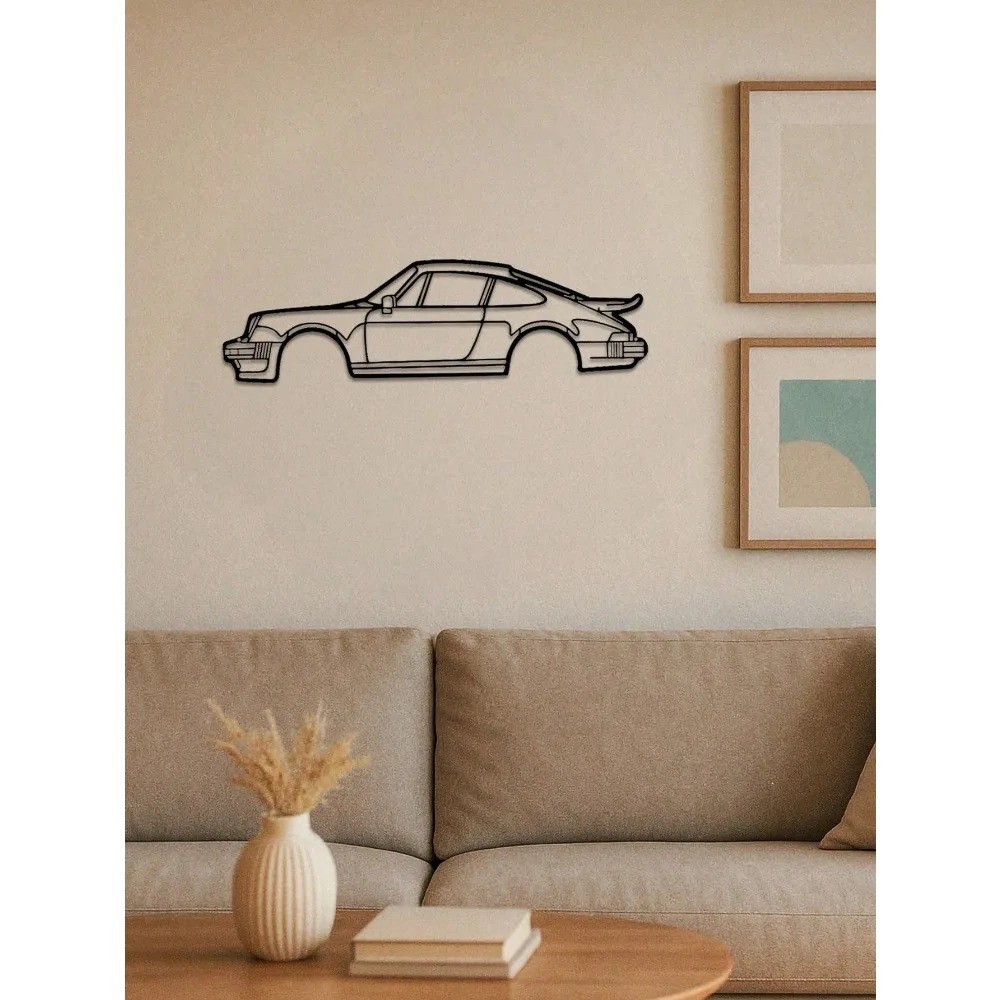 Vintage Metal Wire Sports Car Wall Art – Man Cave Garage Living Room Decor Gift