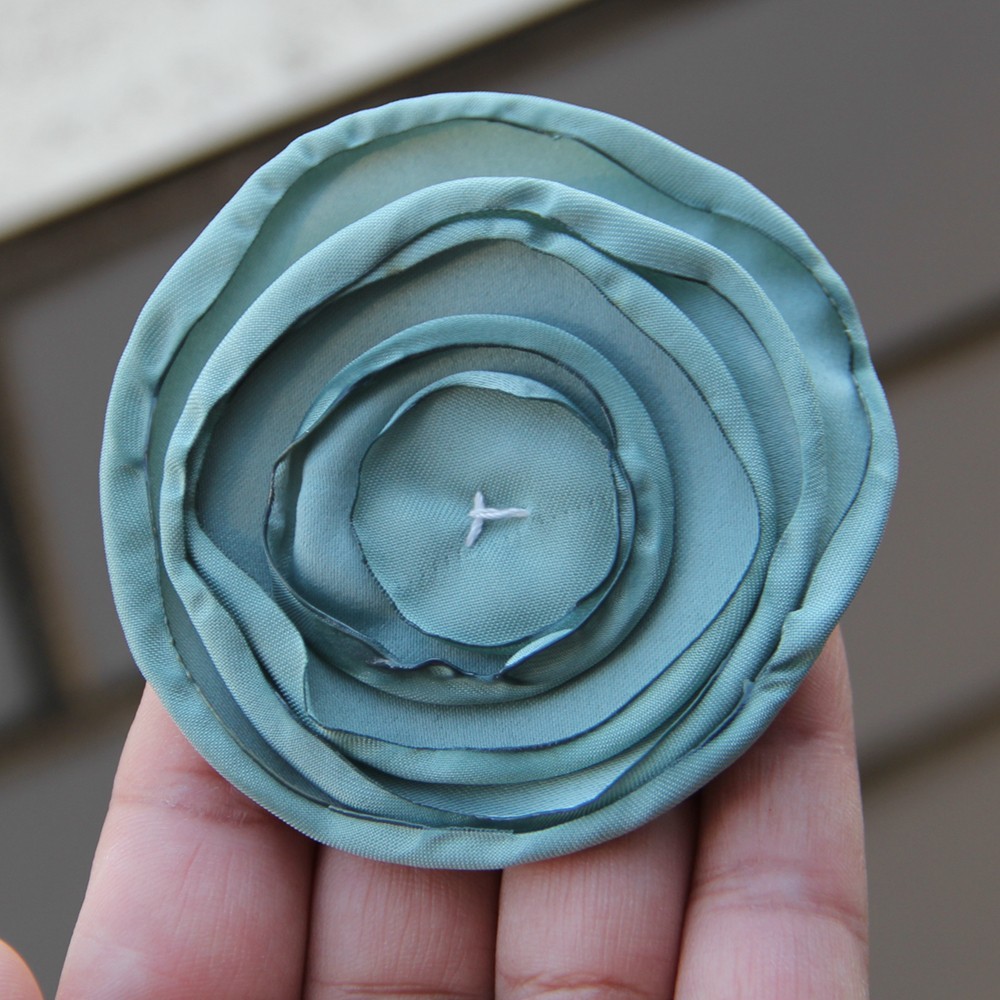 7.5cm Fabric Flower Handmade Cloth Flowers Hand DIY Material Wedding Accessories