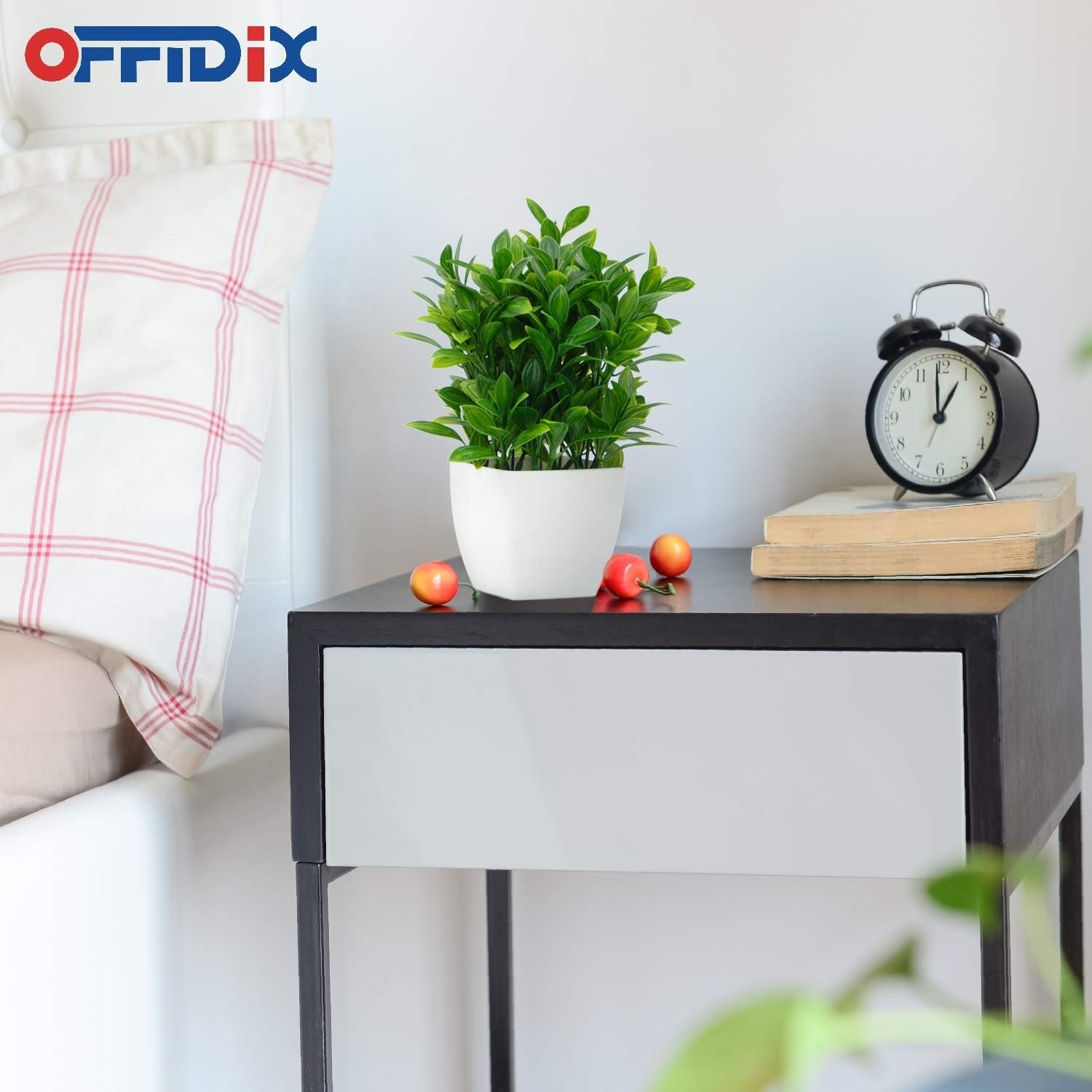 Versatile Faux Eucalyptus with White Vase – Ideal for Gift & Decoration