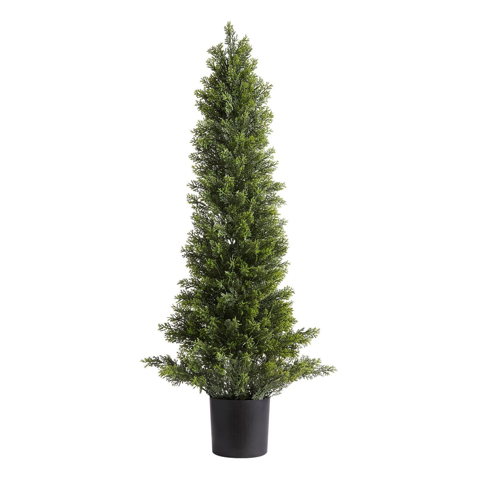 36in Faux Pine Trees 2Pack Dense Leaf Layer Realistic Trunk Minimal Care