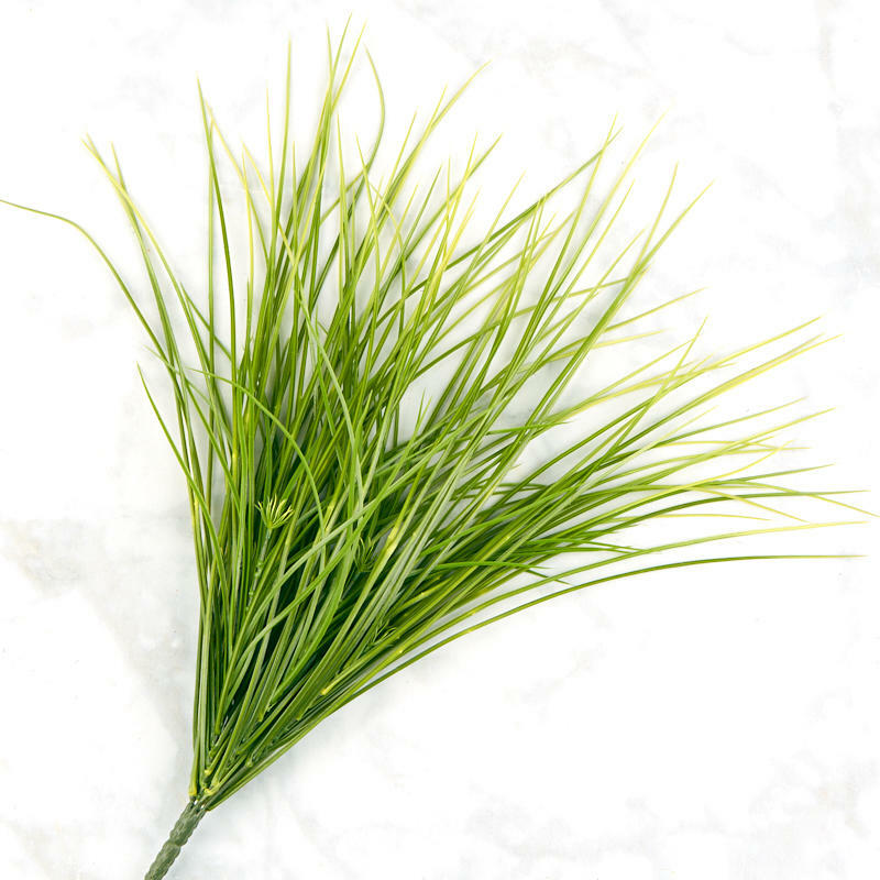 Light Green Vinyl Grass Bush | for Indoor Decor