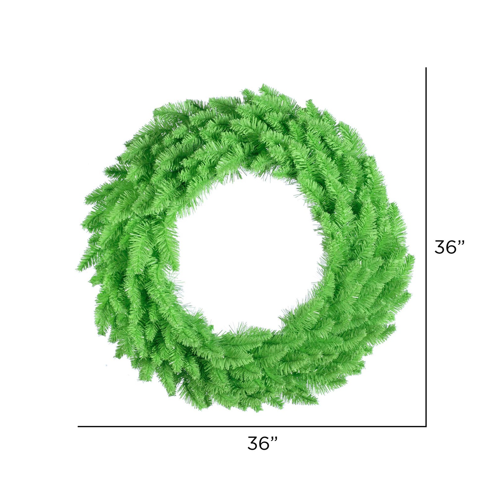 Vickerman 36″ Fir Dura-lit LED Artificial Christmas Wreath in Lime Green