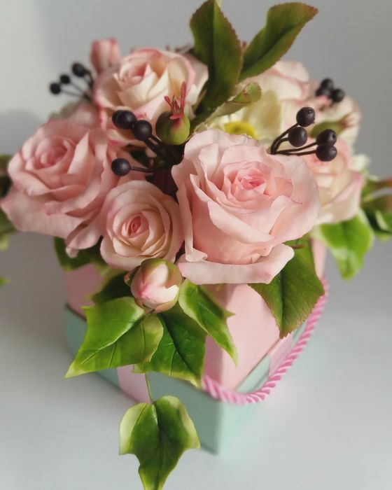 Cold PORCELAIN Handmade Flowers Home Decor Flower Arrangement Lifelike