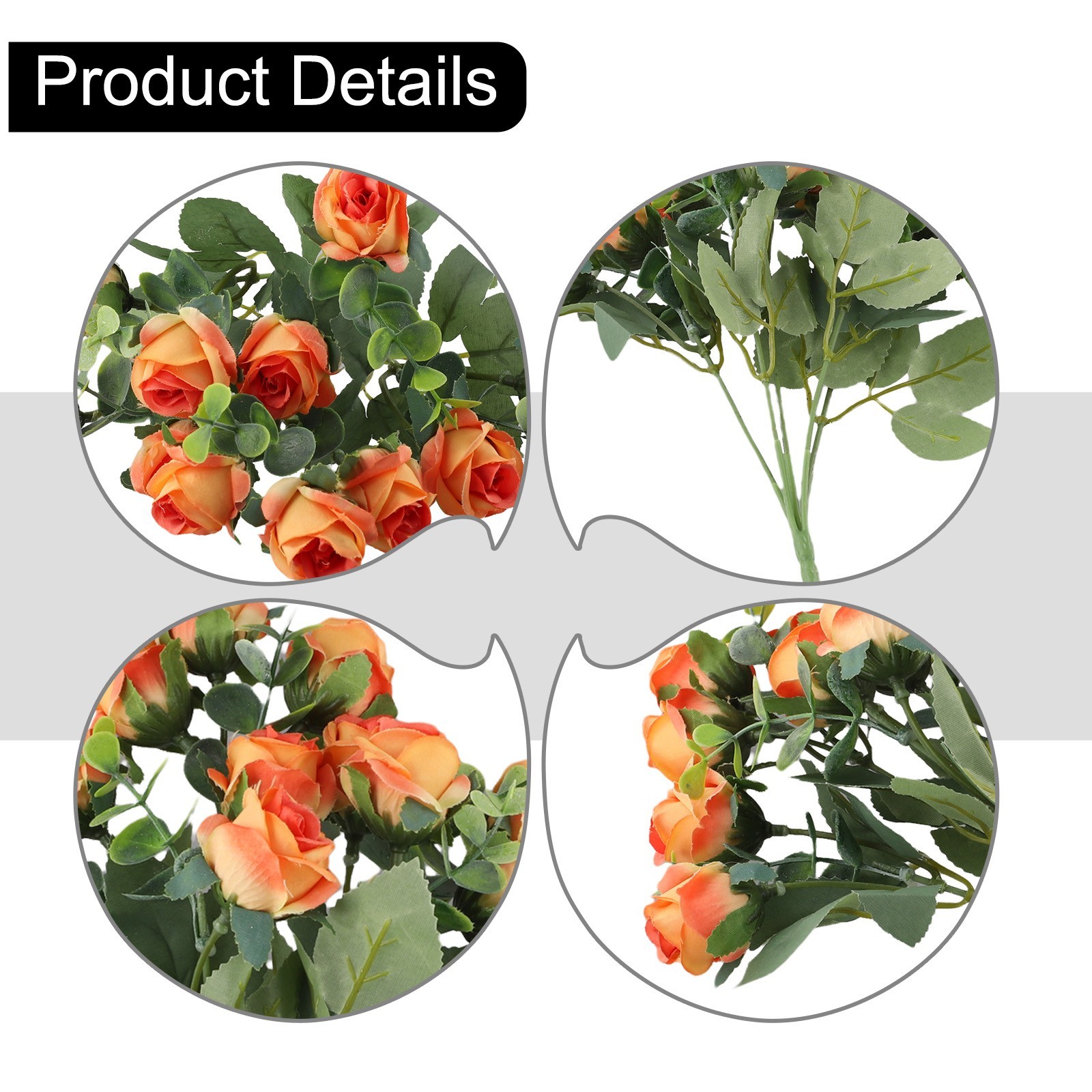 Lifelike and Beautiful Artificial Roses for Home and Wedding Decor 10 Heads