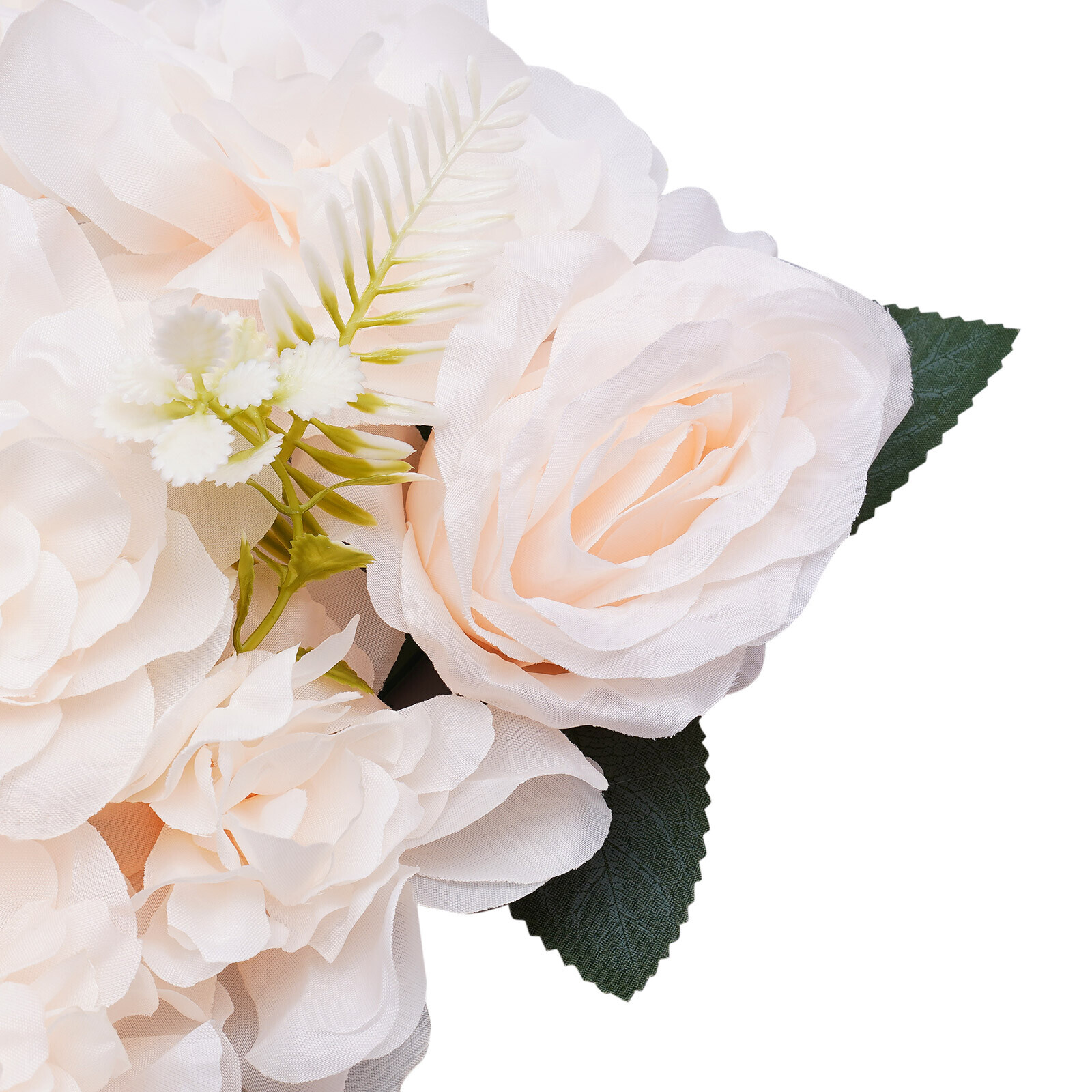 10 Pcs Dining Table Flower Centerpiece Champagne Silk Rose for Wedding 52*28cm
