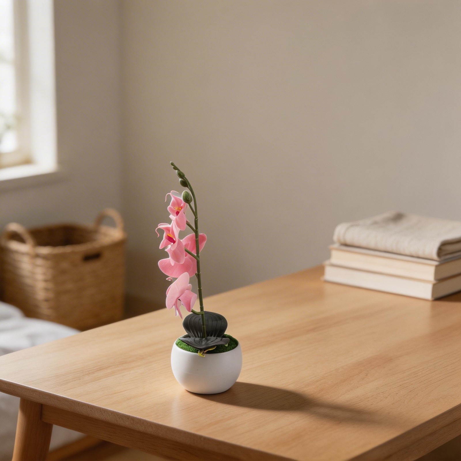 Four Flower Butterfly Orchid Bonsai Simulation Plastic Artificial Plant